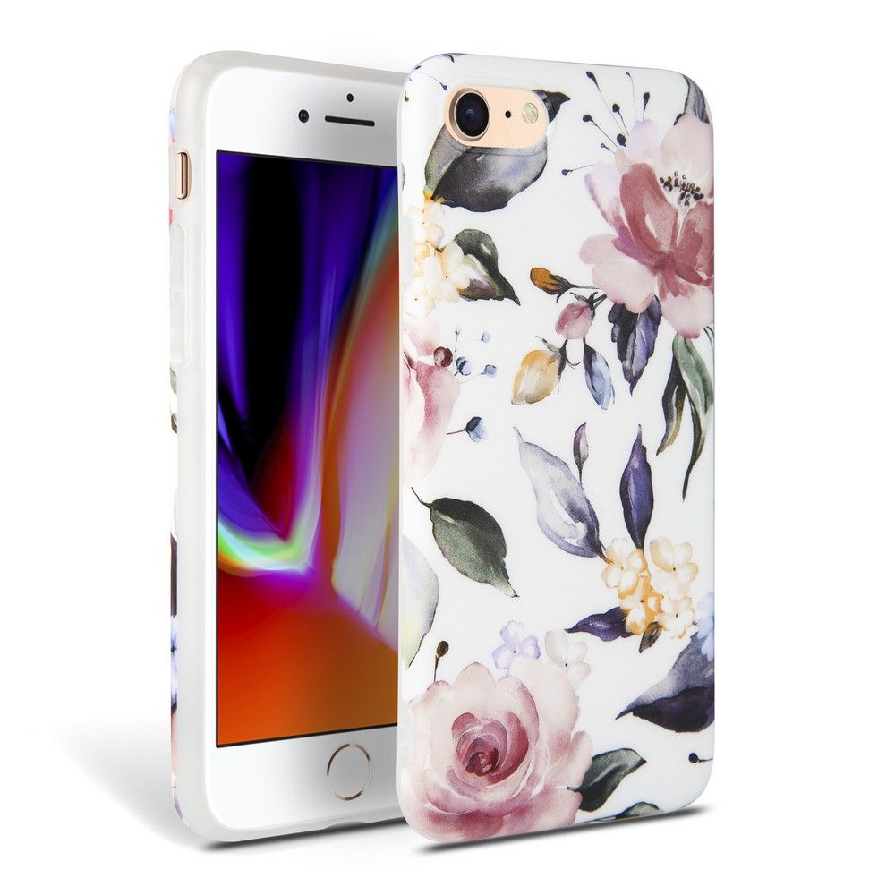 Pokrowiec Tech-protect Floral biay Apple iPhone 8