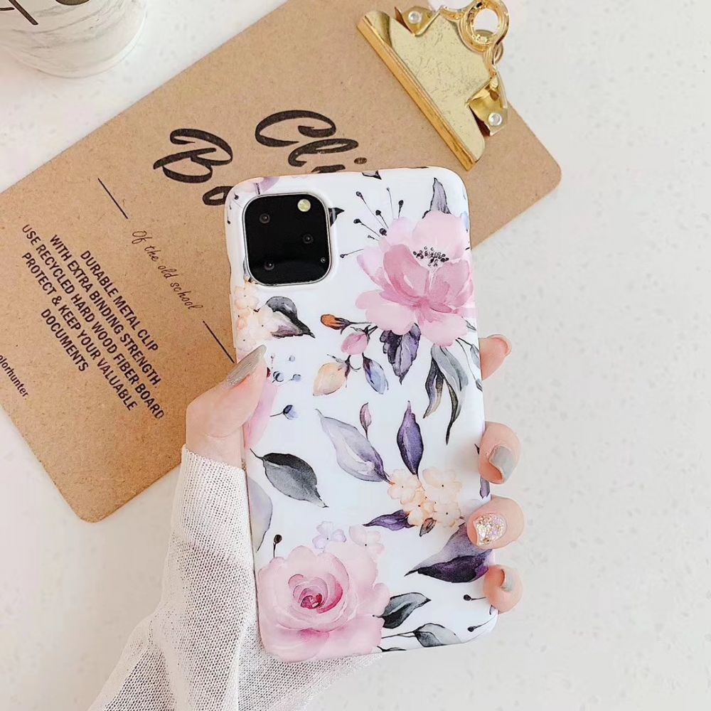 Pokrowiec Tech-protect Floral biay Apple iPhone 8 / 2