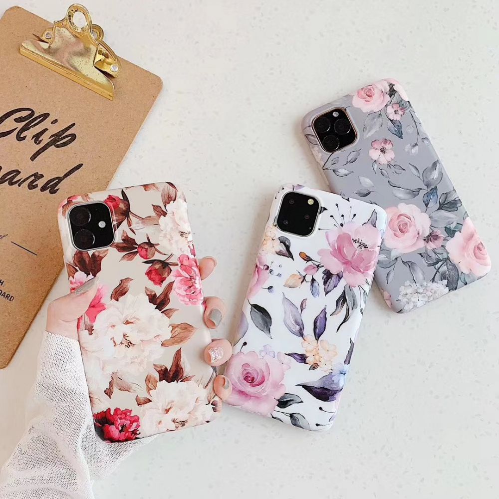 Pokrowiec Tech-protect Floral biay Apple iPhone 8 / 3