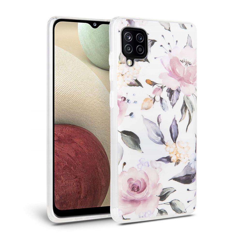 Pokrowiec Tech-protect Floral biay Samsung Galaxy A12