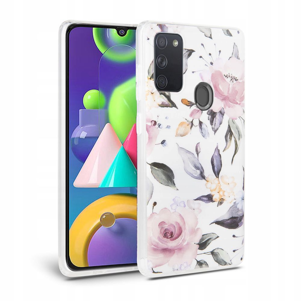 Pokrowiec Tech-protect Floral biay Samsung Galaxy A21s