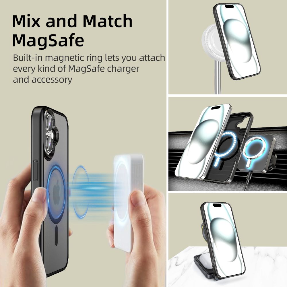 Pokrowiec Tech-Protect Magmat Magsafe czarny Apple iPhone 16 / 3