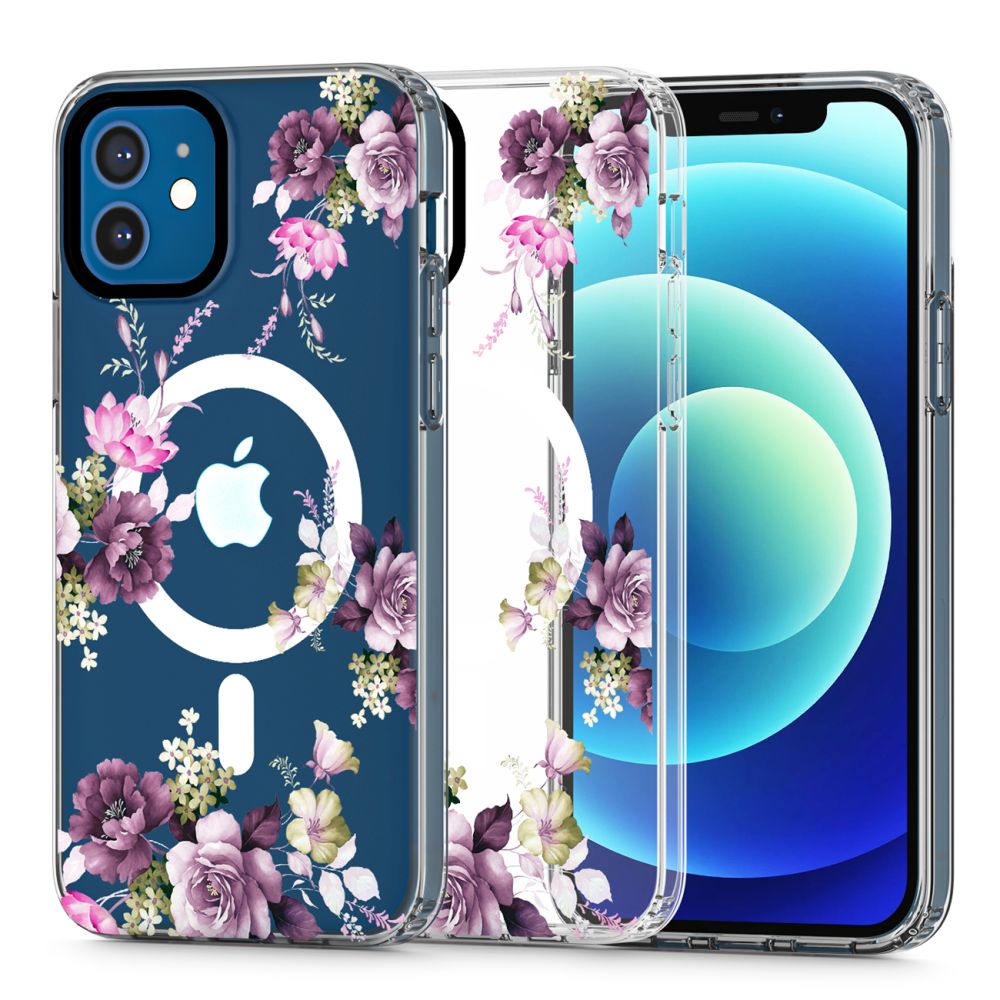 Pokrowiec Tech-Protect Magmood Magsafe wzr spring floral Apple iPhone 12