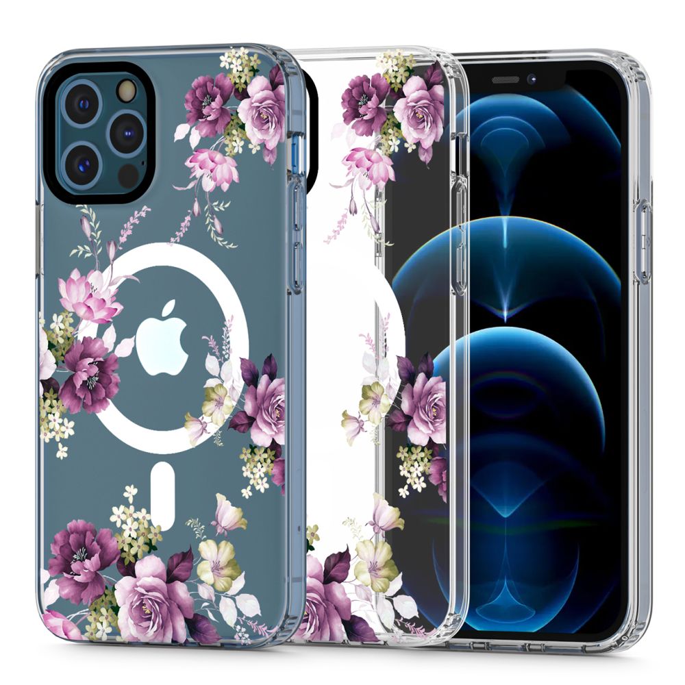 Pokrowiec Tech-Protect Magmood Magsafe wzr spring floral Apple iPhone 12 / 3