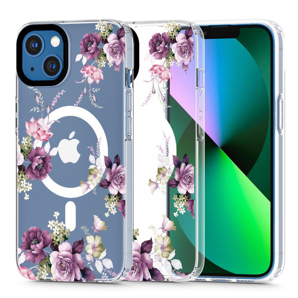 Pokrowiec Tech-Protect Magmood Magsafe wzr spring floral Apple iPhone 13 Mini