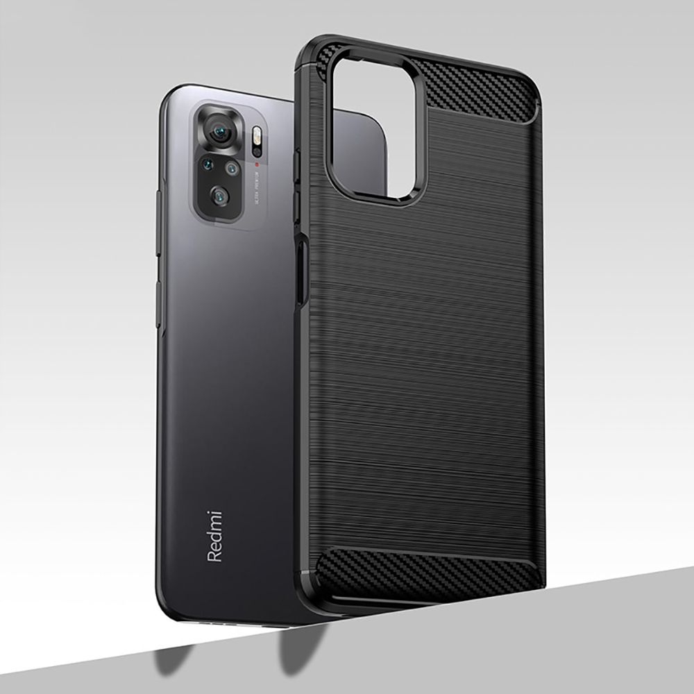 Pokrowiec Tech-Protect TpuCarbon czarny Xiaomi POCO M5s / 4