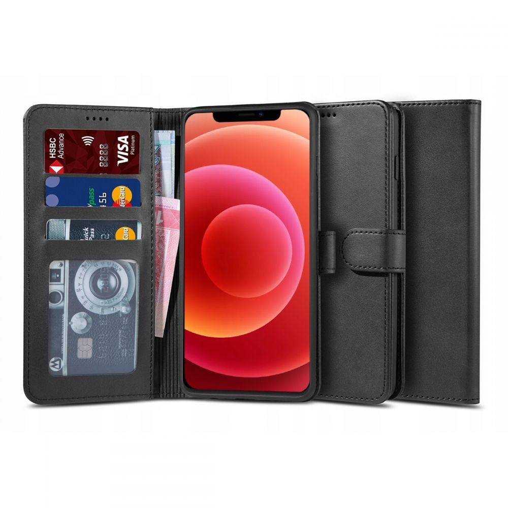 Pokrowiec Tech-protect Wallet czarny Apple iPhone 12