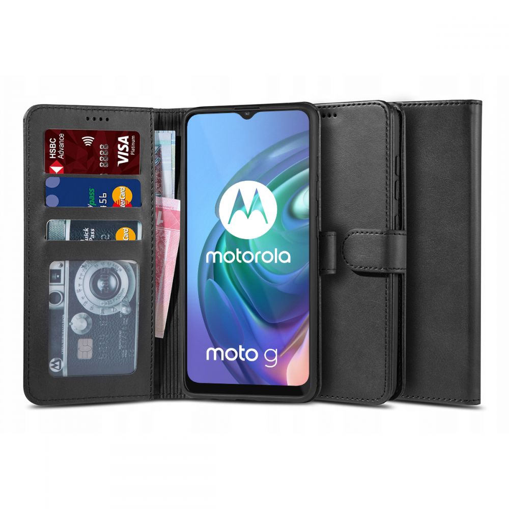 Pokrowiec Tech-protect Wallet czarny Motorola moto G10