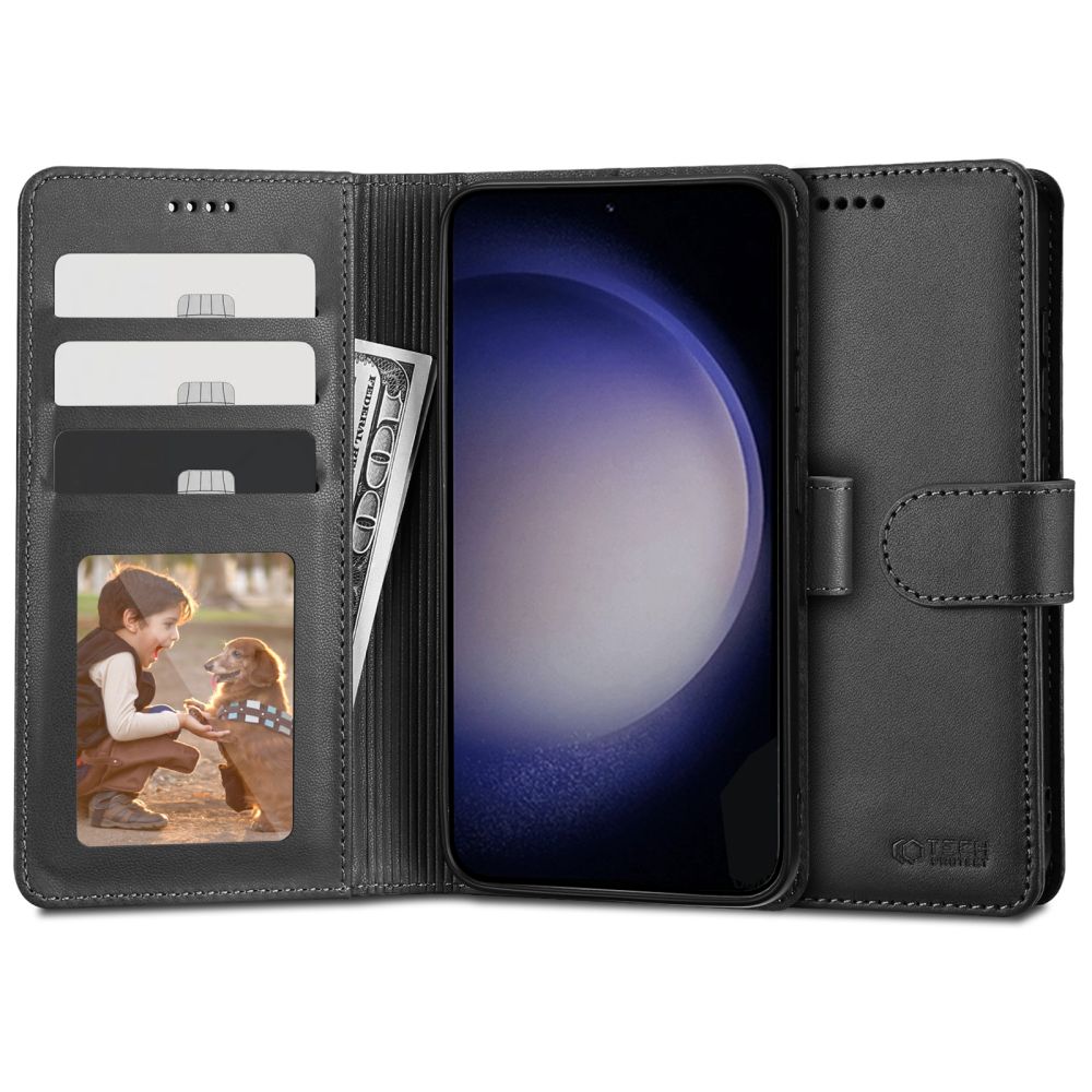 Pokrowiec Tech-protect Wallet czarny Samsung Galaxy S23 Plus