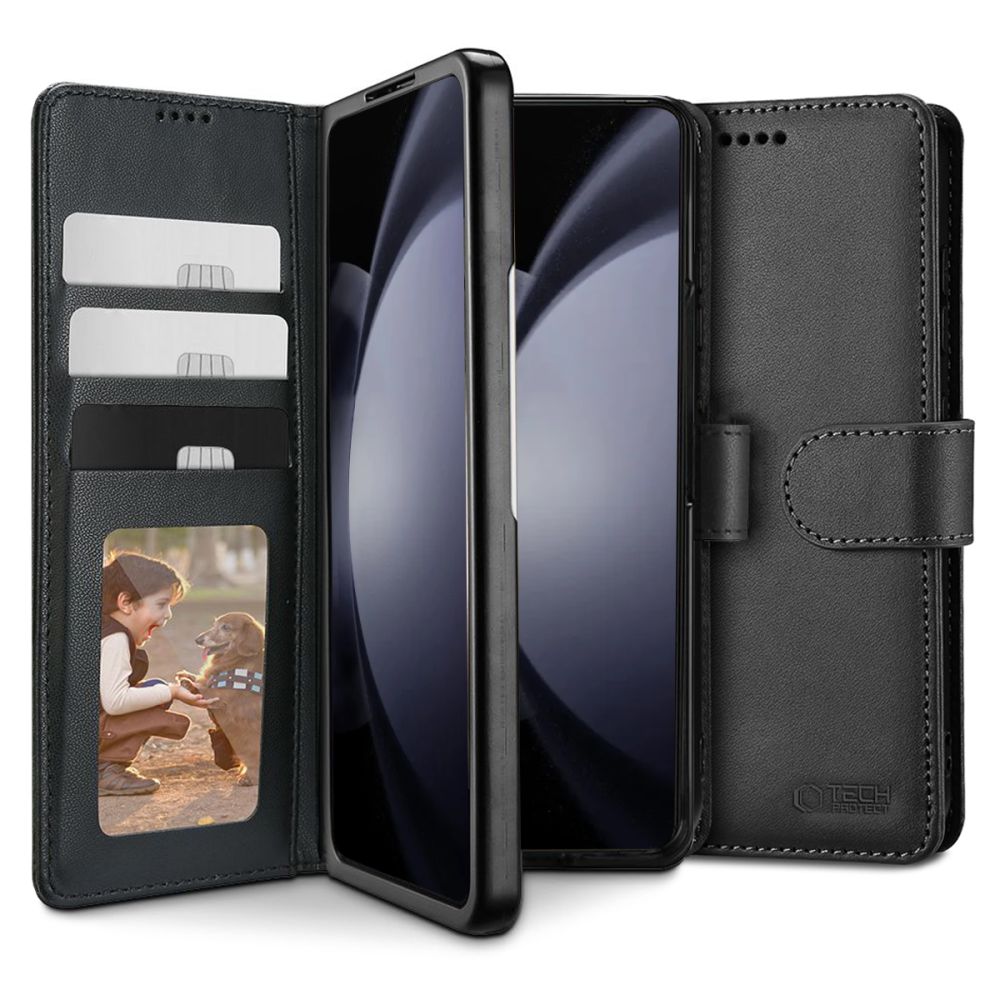 Pokrowiec Tech-protect Wallet czarny Samsung Galaxy Z Fold 6