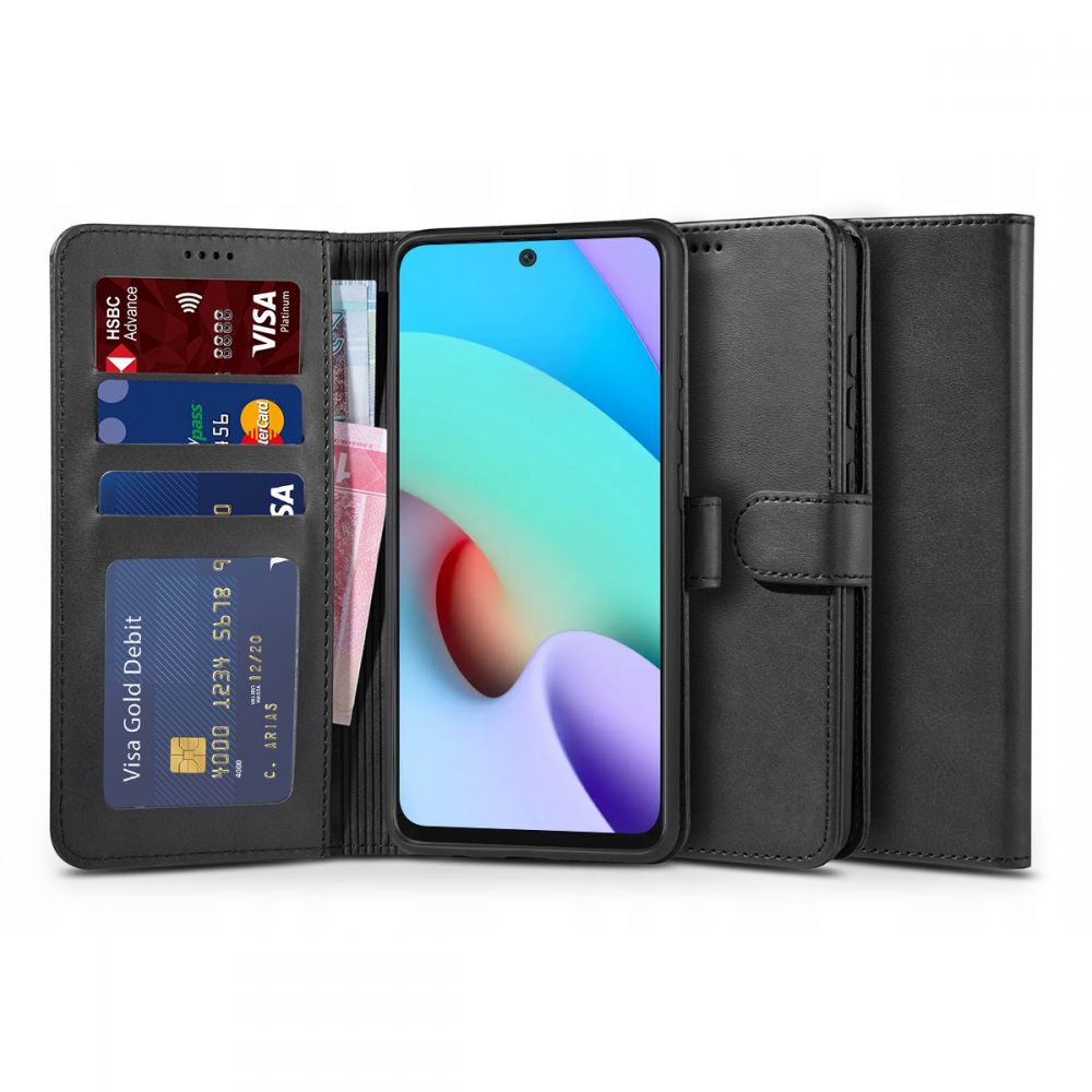 Pokrowiec Tech-protect Wallet czarny Xiaomi Redmi 10