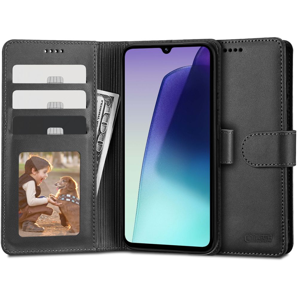 Pokrowiec Tech-protect Wallet czarny Xiaomi Redmi 14C