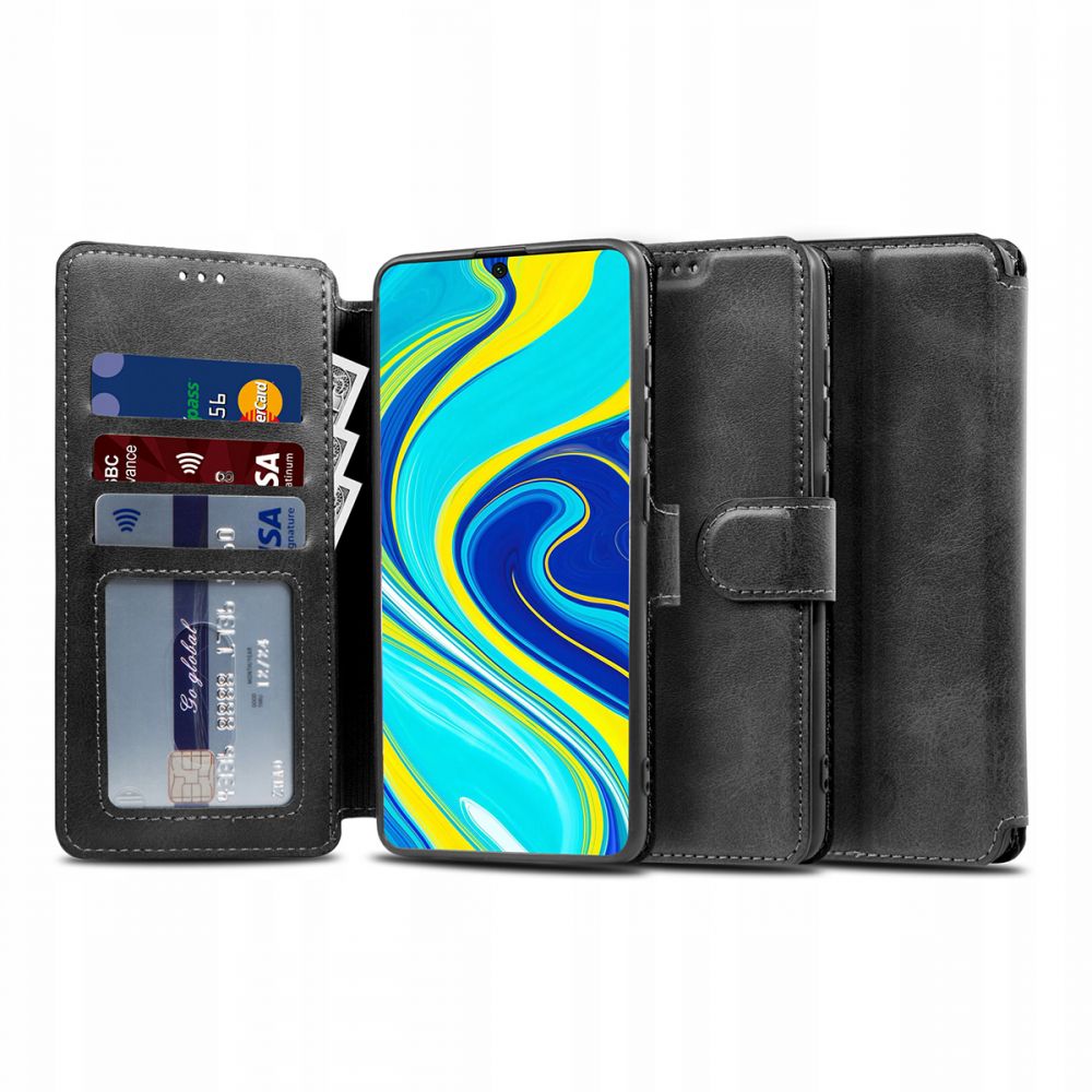 Pokrowiec Tech-protect Wallet czarny Xiaomi Redmi 9 Pro