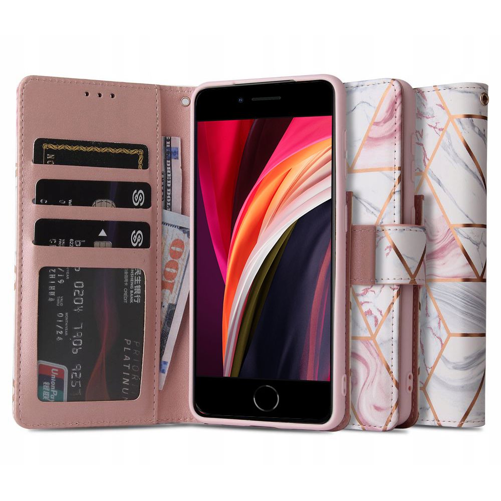 Pokrowiec Tech-protect Wallet marble Apple iPhone 7