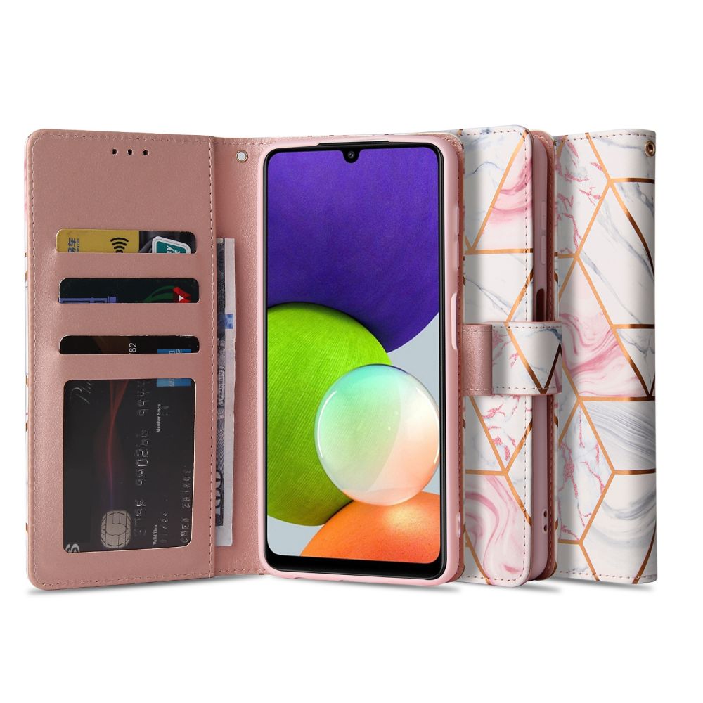 Pokrowiec Tech-protect Wallet marble Samsung A22 4G