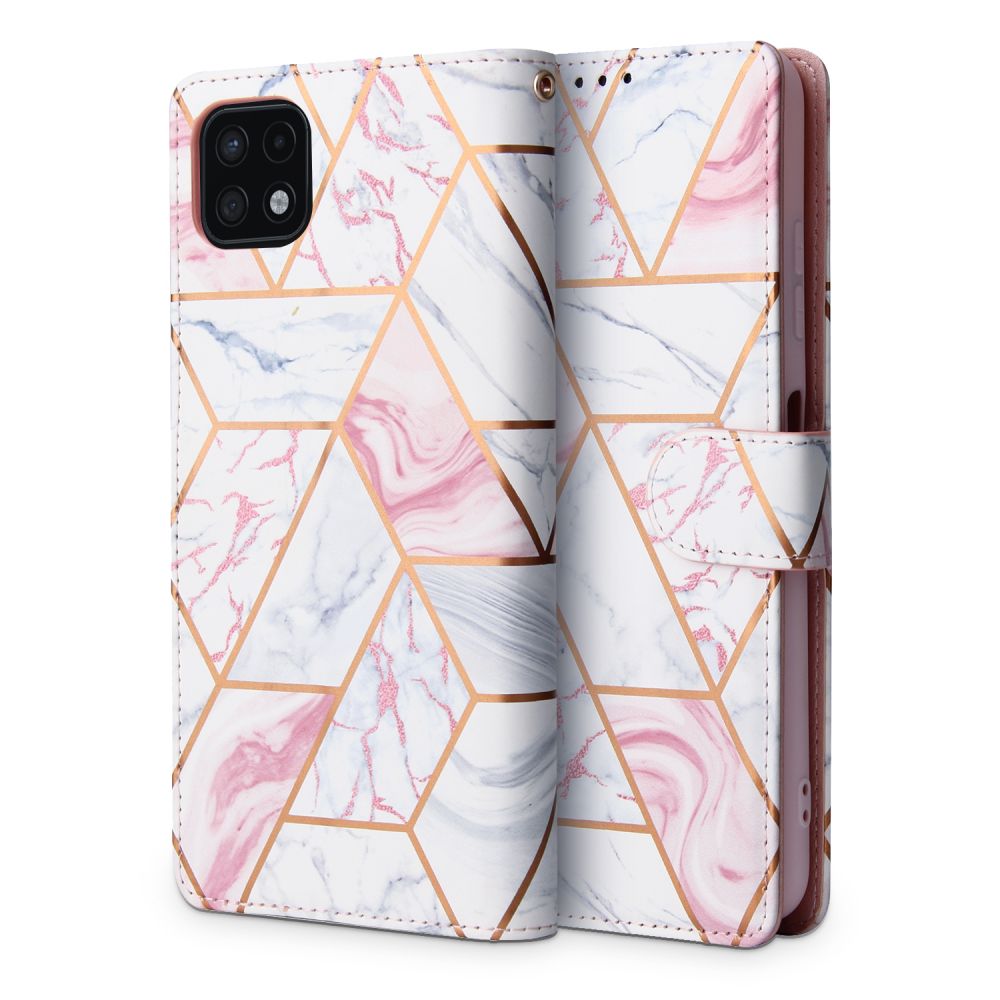 Pokrowiec Tech-protect Wallet marble Samsung Galaxy A22 5G / 9