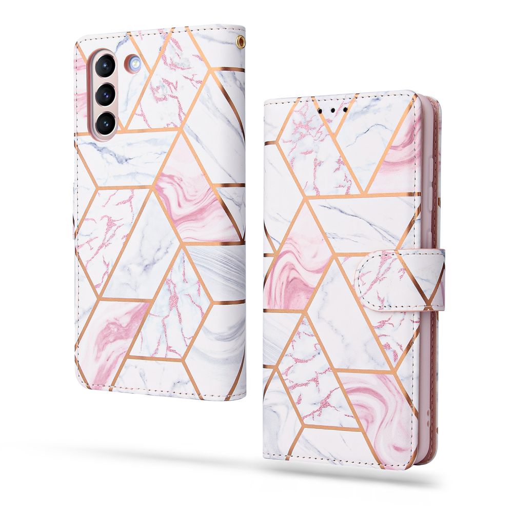 Pokrowiec Tech-protect Wallet marble Samsung S21 FE / 2