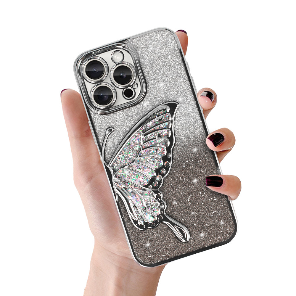 Pokrowiec Tel Protect Butterfly Water Case srebrny Apple iPhone 11