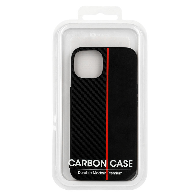 Pokrowiec Tel Protect Carbon Case pasek czerwony Apple iPhone SE 2020 / 6