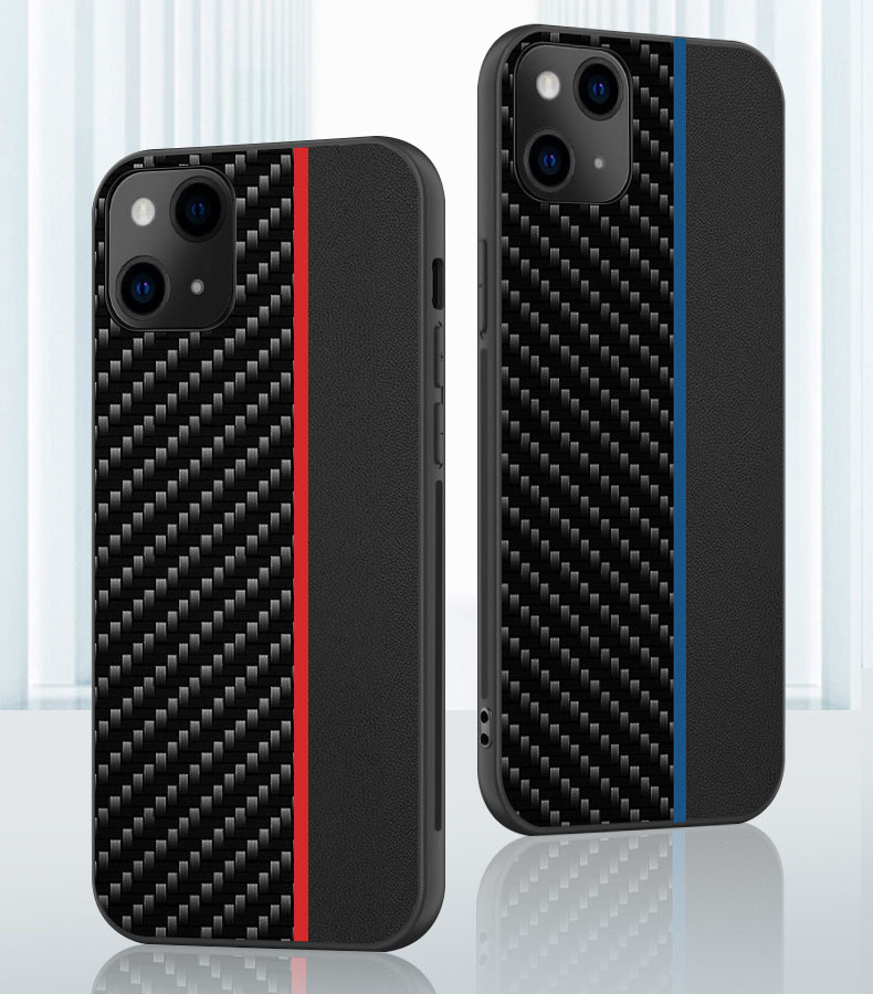 Pokrowiec Tel Protect Carbon Case pasek czerwony Xiaomi Redmi 9A / 4