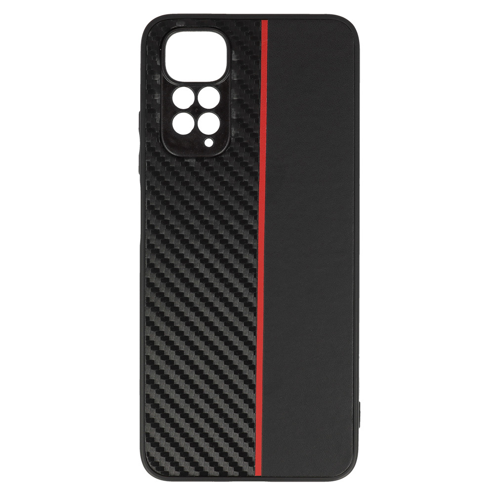 Pokrowiec Tel Protect Carbon Case pasek czerwony Xiaomi Redmi Note 11 / 2