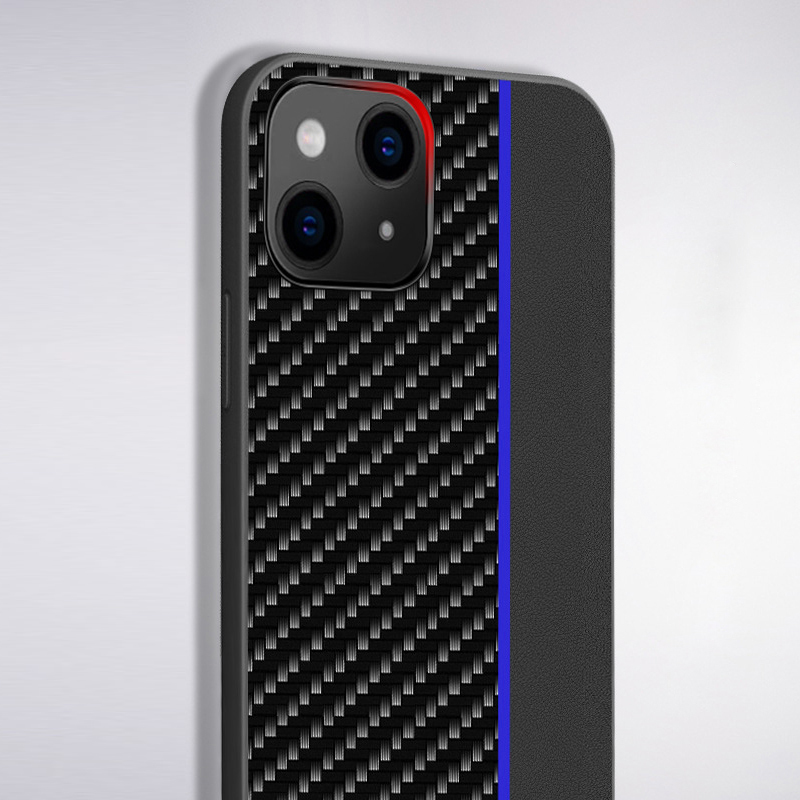 Pokrowiec Tel Protect Carbon Case pasek niebieski Apple iPhone SE 2020 / 3