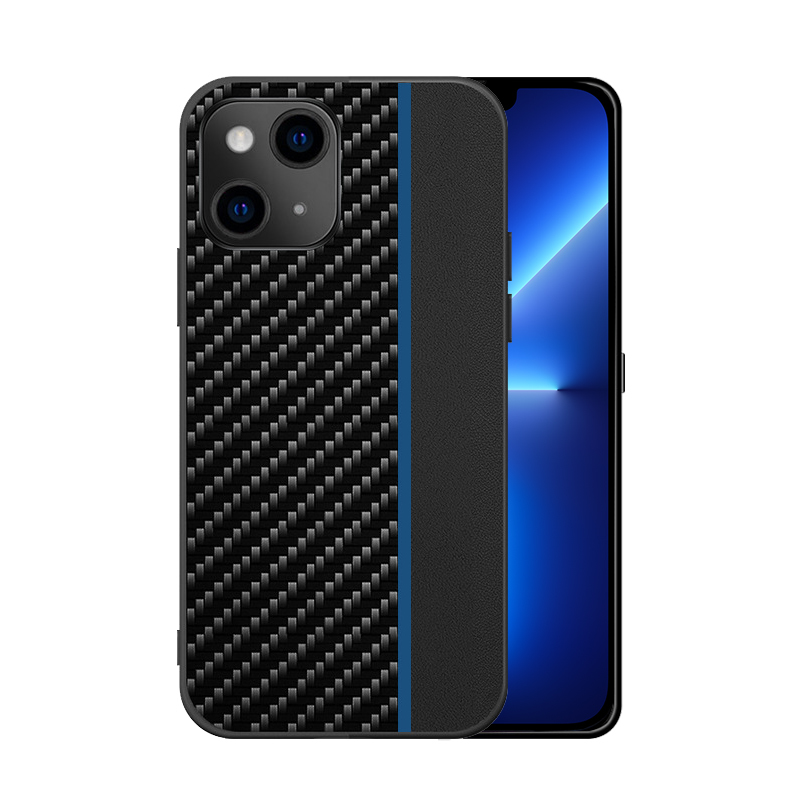 Pokrowiec Tel Protect Carbon Case pasek niebieski Xiaomi POCO M4 Pro 5G