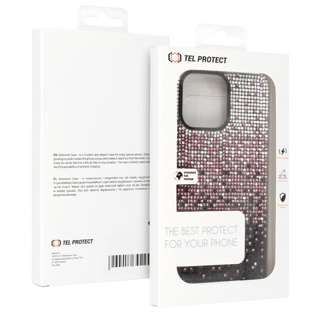 Pokrowiec Tel Protect Diamond Case bordowy Apple iPhone 13 Pro Max / 8