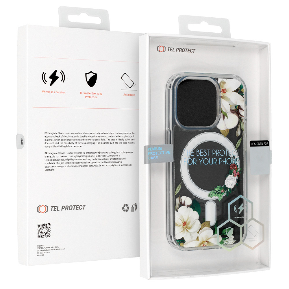 Pokrowiec Tel Protect Flower Magsafe wzr 3 Apple iPhone 16 Plus / 7