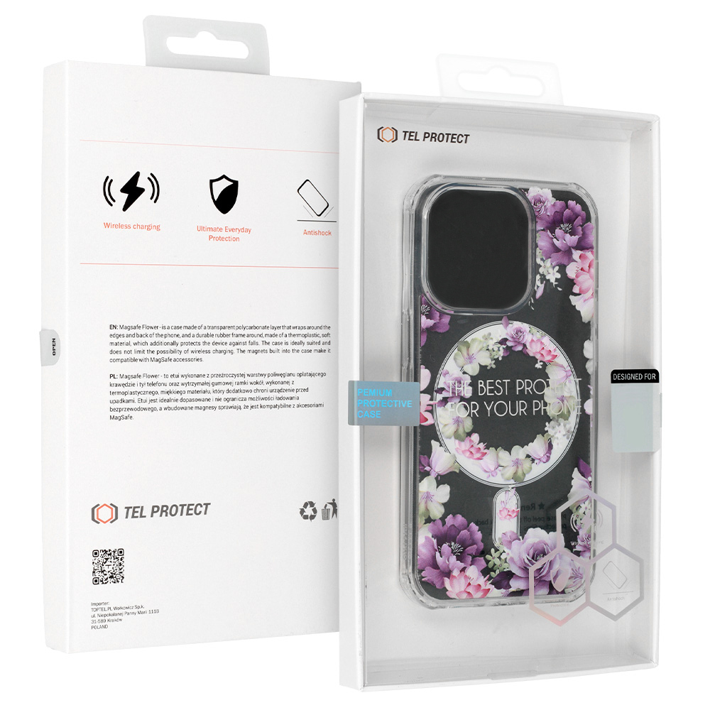 Pokrowiec Tel Protect Flower Magsafe wzr 6 Apple iPhone 16 Pro Max / 7