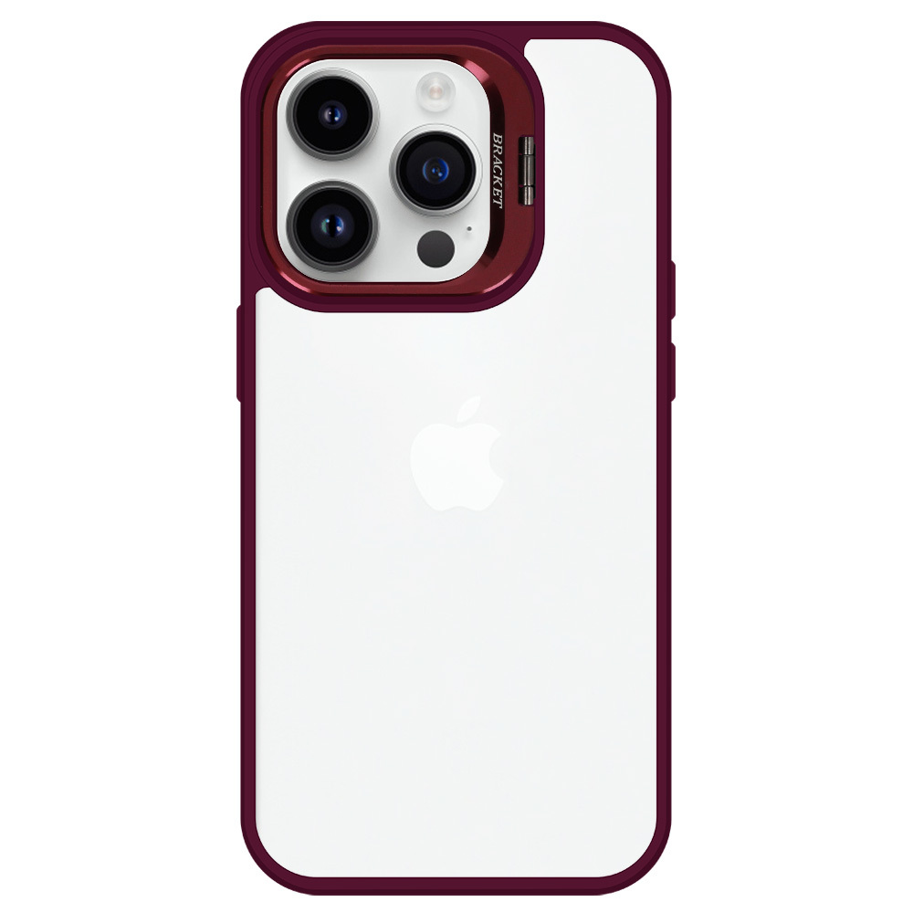 Pokrowiec Tel Protect Kickstand Case burgundowy Apple iPhone 13 Pro Max / 3