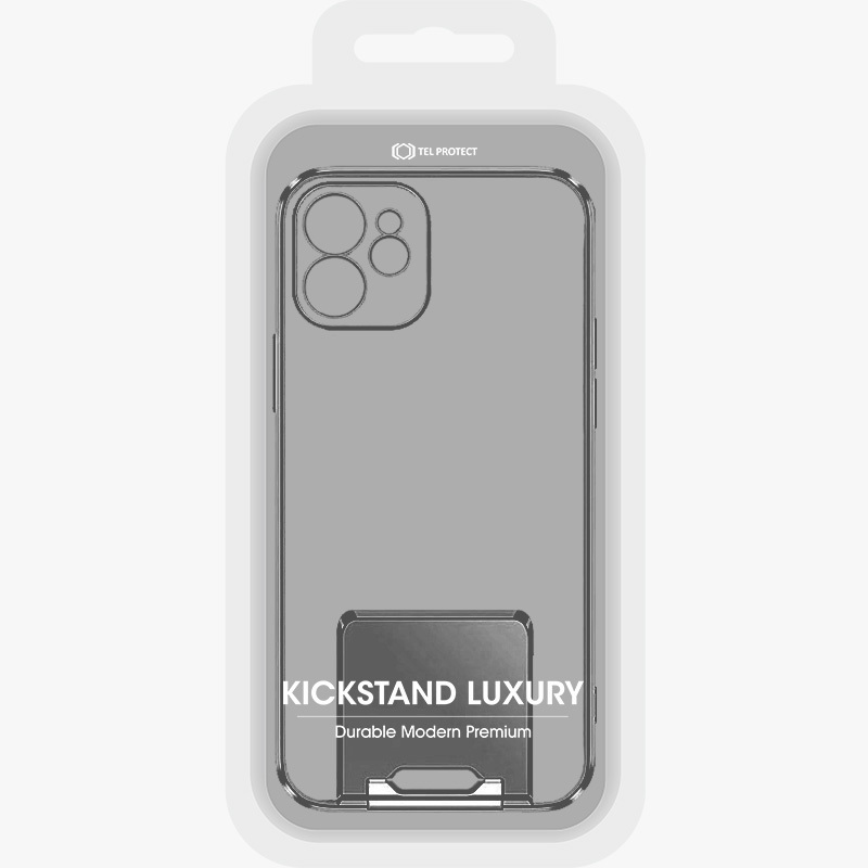 Pokrowiec Tel Protect Kickstand Luxury Case czarny Apple iPhone 13 / 10