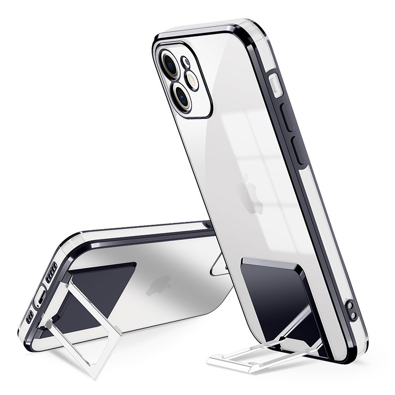 Pokrowiec Tel Protect Kickstand Luxury Case czarny Apple iPhone XS