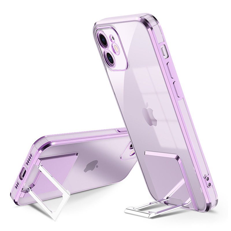Pokrowiec Tel Protect Kickstand Luxury Case fioletowy Apple iPhone SE 2020