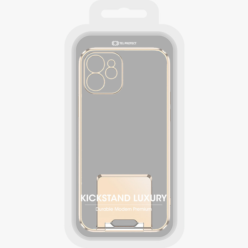 Pokrowiec Tel Protect Kickstand Luxury Case zoty Apple iPhone SE 2022 / 10