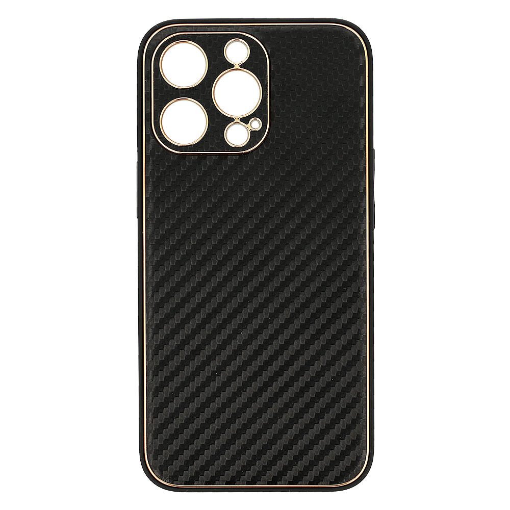 Pokrowiec Tel Protect Leather Carbon Case czarny Apple iPhone 11 / 5