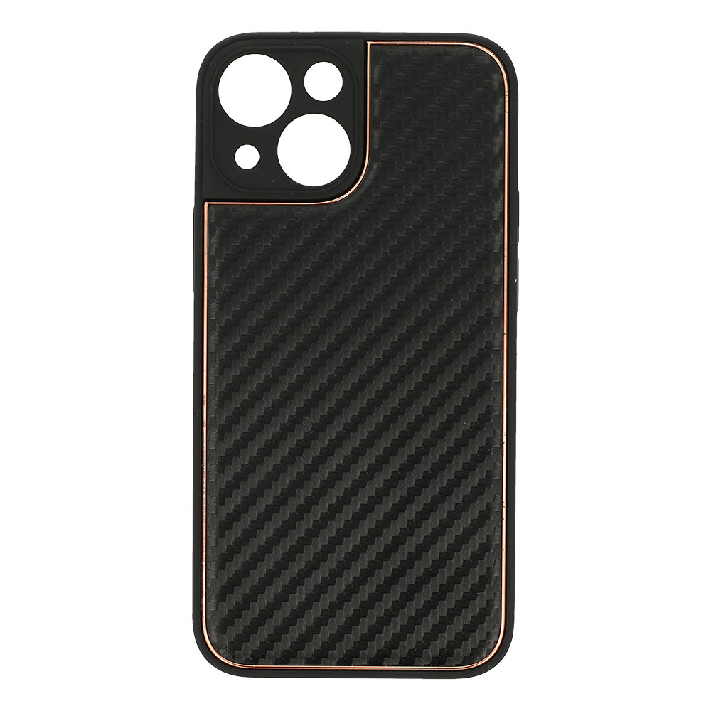 Pokrowiec Tel Protect Leather Carbon Case czarny Apple iPhone 13 Mini / 5