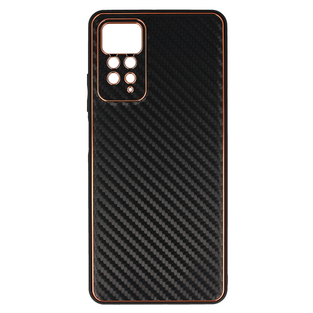 Pokrowiec Tel Protect Leather Carbon Case czarny Xiaomi Redmi Note 11 Pro 5G / 5