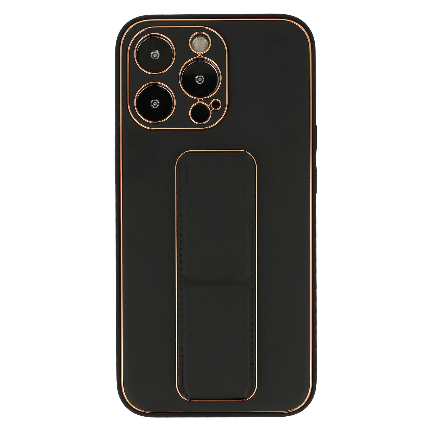 Pokrowiec Tel Protect Leather Luxury Stand Case czarny Apple iPhone XS / 2