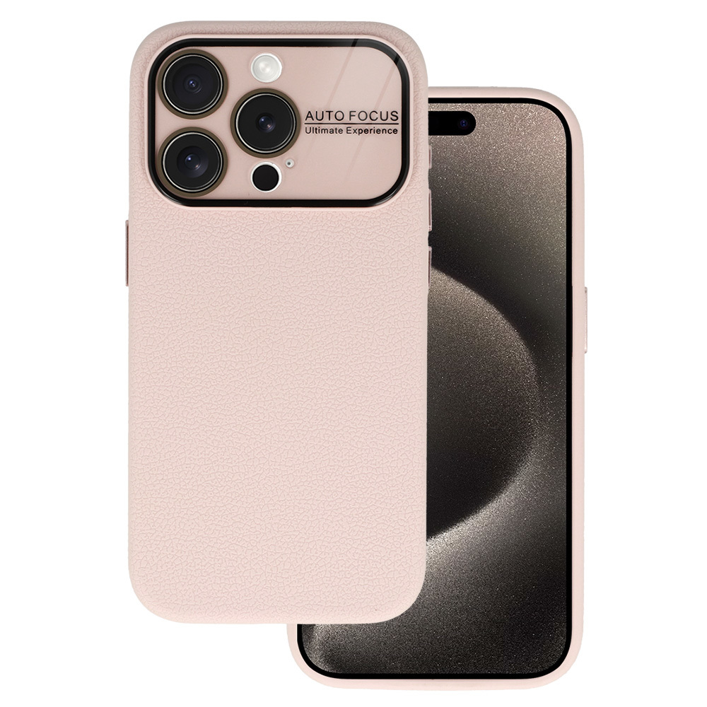 Pokrowiec Tel Protect Lichi Soft Case beowy Apple iPhone 15 Pro