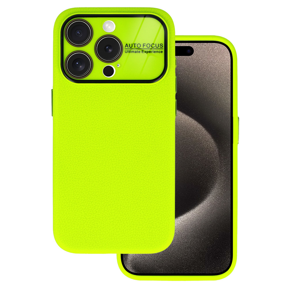 Pokrowiec Tel Protect Lichi Soft Case limonkowy Apple iPhone 15 Plus