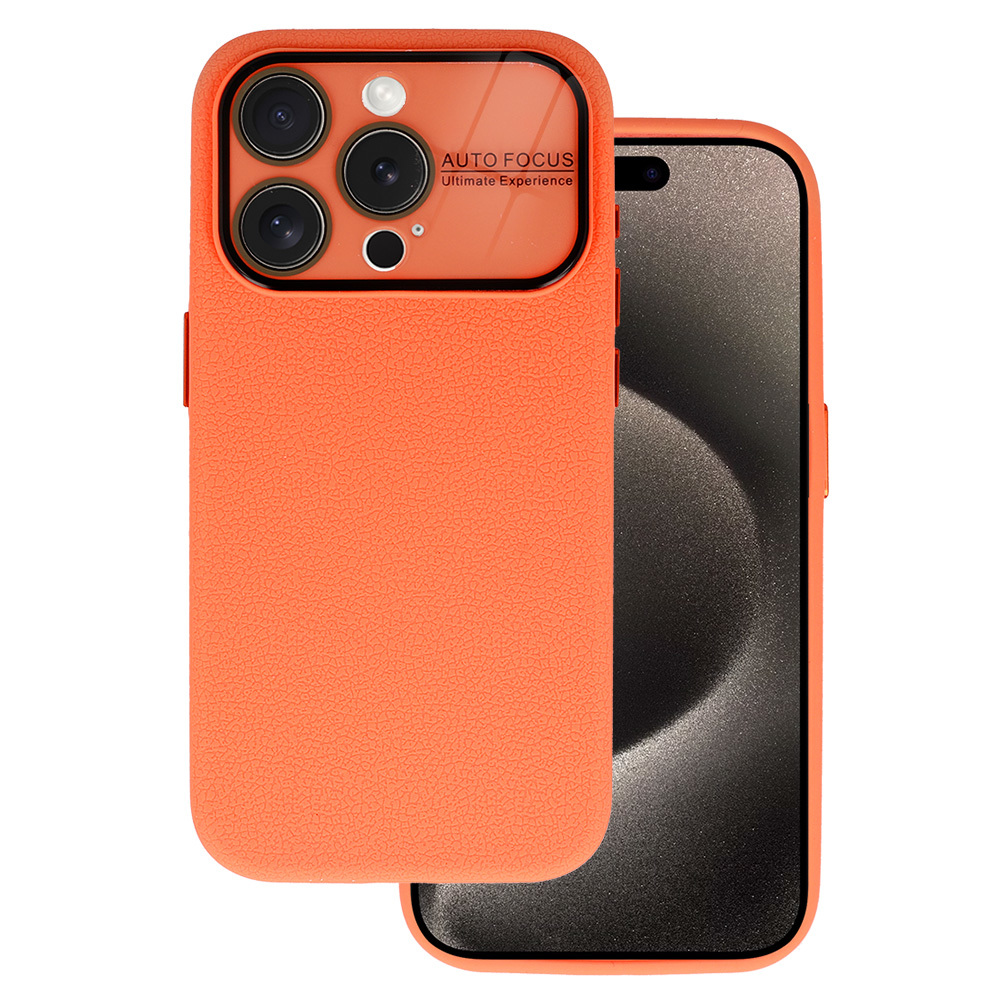 Pokrowiec Tel Protect Lichi Soft Case pomaraczowy Apple iPhone 15