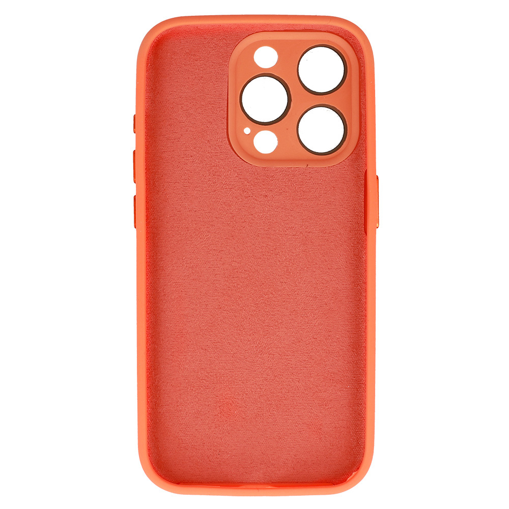 Pokrowiec Tel Protect Lichi Soft Case pomaraczowy Apple iPhone 15 / 2