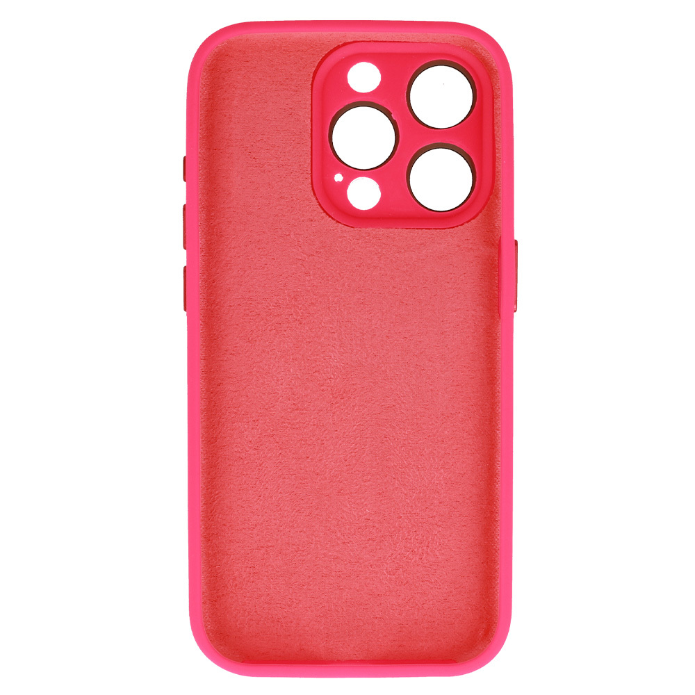 Pokrowiec Tel Protect Lichi Soft Case rowy Apple iPhone 15 Pro Max / 3