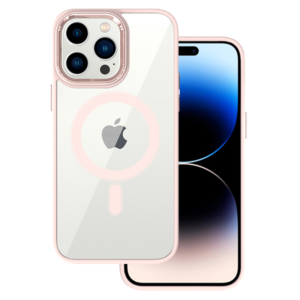 Pokrowiec Tel Protect Magnetic Clear Case jasnorowy Apple iPhone 11 Pro Max