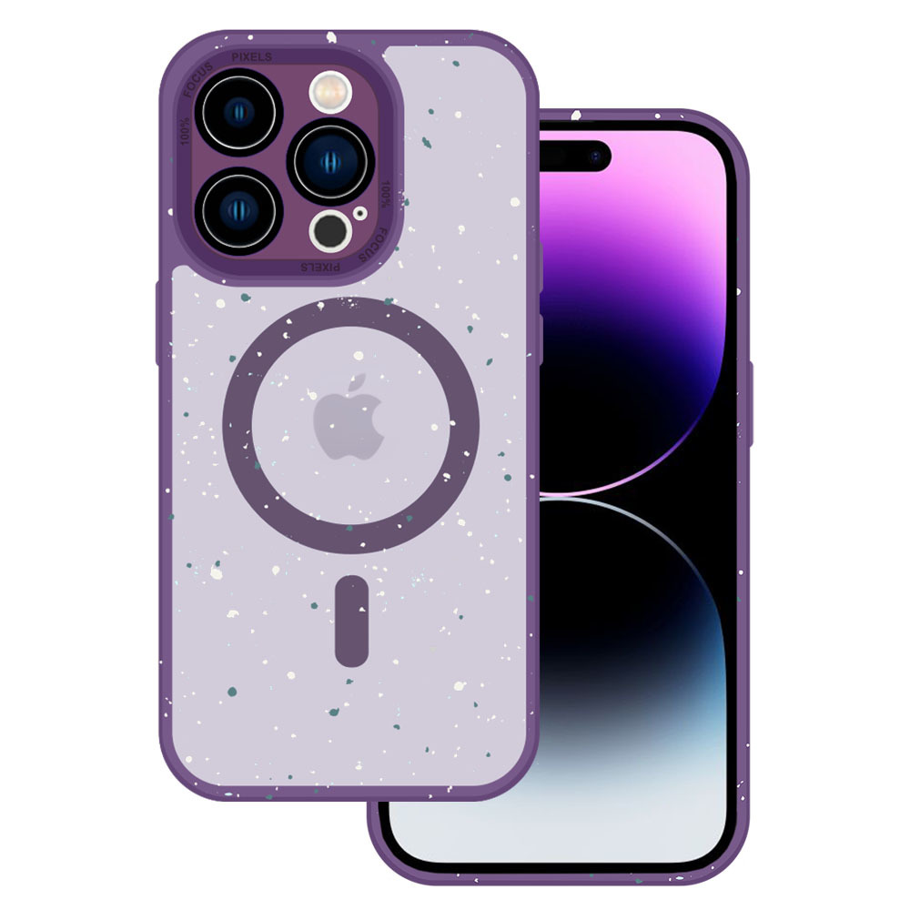 Pokrowiec Tel Protect Magnetic Splash Frosted Case fioletowy Apple iPhone 13 Pro Max