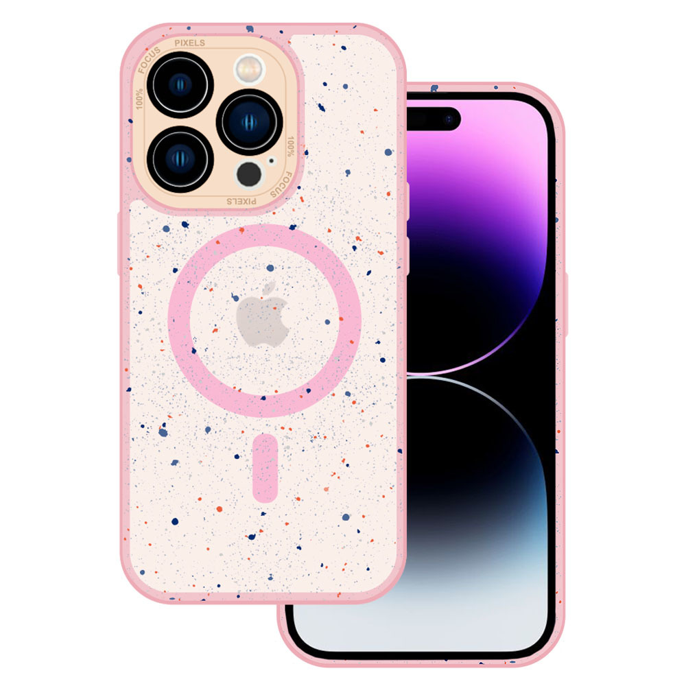 Pokrowiec Tel Protect Magnetic Splash Frosted Case jasnorowy Apple iPhone 13 Pro Max