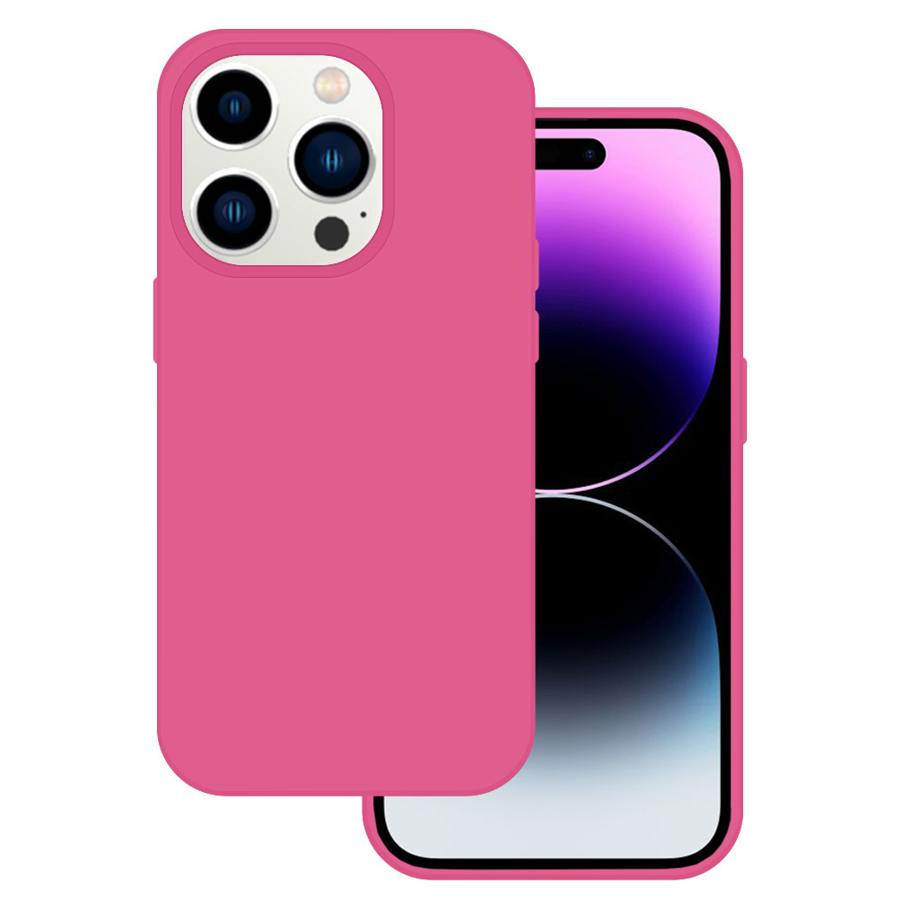 Pokrowiec Tel Protect Silicone Premium malinowy Apple iPhone 14 Pro