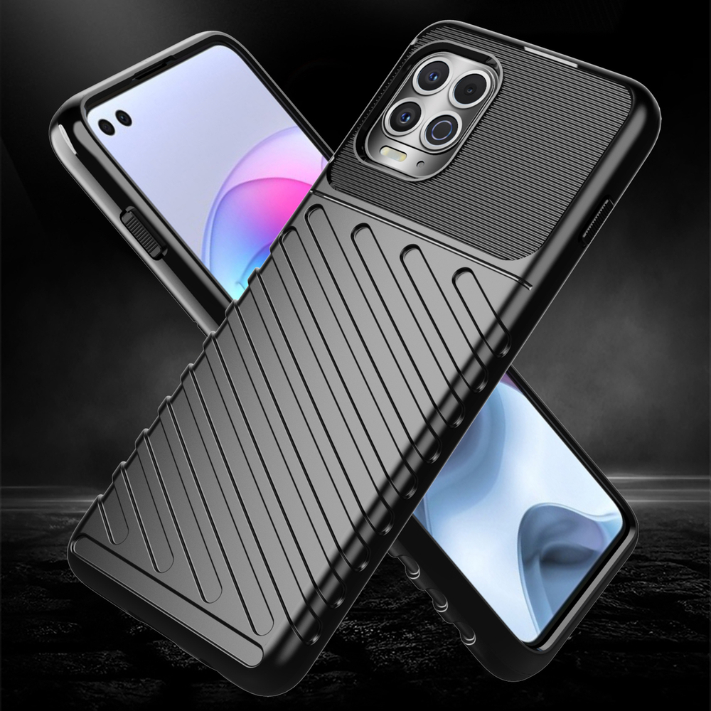 Pokrowiec Thunder Case czarny Motorola Moto G100 / 2