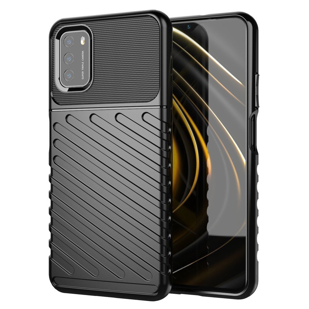 Pokrowiec Thunder Case czarny Xiaomi POCO M3